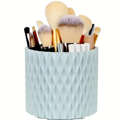 Makeup Brush Holder - 360° Rotating Multi Compartment Organizer for Vanity & Desk Storage - ZOOMNSTORE