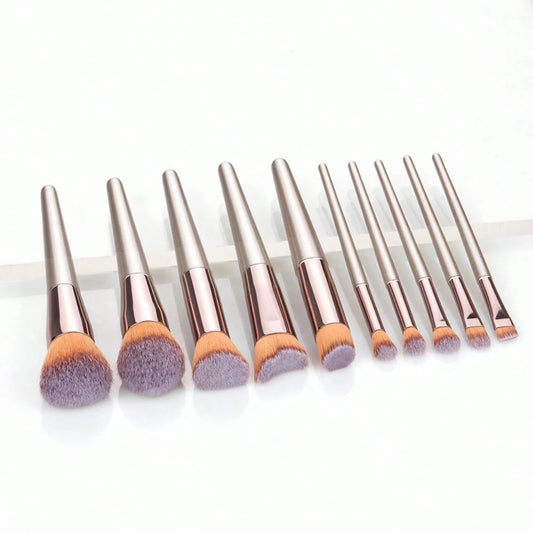 Makeup Brush Set – 14-Piece Premium Synthetic Brushes for Foundation & Powder - ZOOMNSTORE
