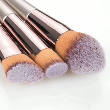 Makeup Brush Set – 14-Piece Premium Synthetic Brushes for Foundation & Powder - ZOOMNSTORE