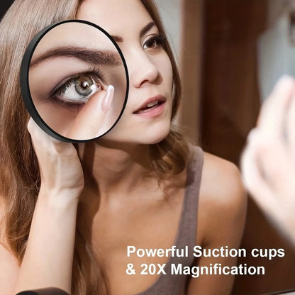 Makeup Magnifying Mirror – 10x Suction Cup Bathroom Vanity Mirror for Acne Pore Cleaning - ZOOMNSTORE