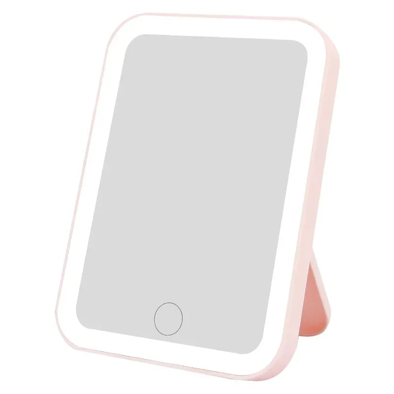 Makeup Mirror With Light - LED Smart Desktop Fill Light Compact Vanity Mirror - ZOOMNSTORE