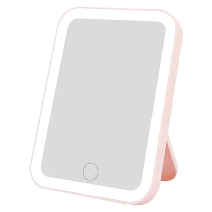 Makeup Mirror With Light - LED Smart Desktop Fill Light Compact Vanity Mirror - ZOOMNSTORE