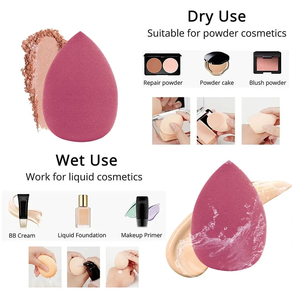 Makeup Sponge Blender - 4/8pcs Soft Foundation Sponges Beauty Puff Set - ZOOMNSTORE