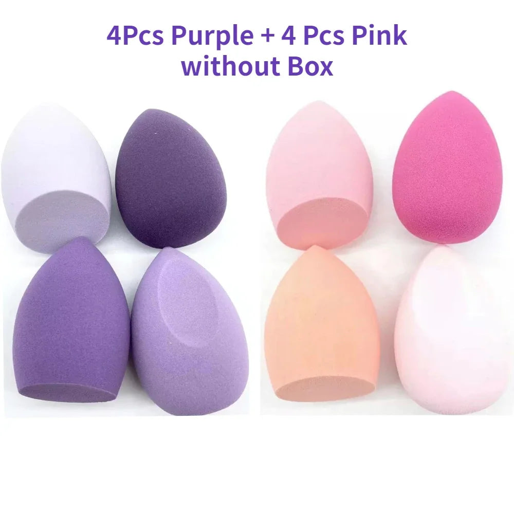 Makeup Sponge Blender - 4/8pcs Soft Foundation Sponges Beauty Puff Set - ZOOMNSTORE