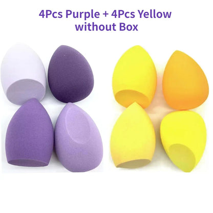 Makeup Sponge Blender - 4/8pcs Soft Foundation Sponges Beauty Puff Set - ZOOMNSTORE