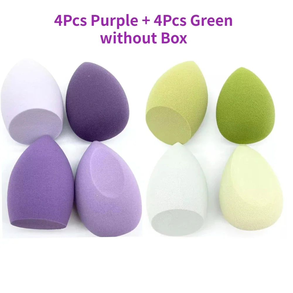 Makeup Sponge Blender - 4/8pcs Soft Foundation Sponges Beauty Puff Set - ZOOMNSTORE
