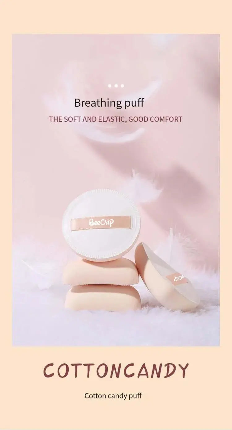 Makeup Sponge Puff | Cosmetic Puff Set 3 Pieces - Soft Portable Beauty Sponge Trio - ZOOMNSTORE