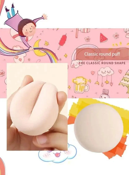 Makeup Sponge Puff | Cosmetic Puff Set 3 Pieces - Soft Portable Beauty Sponge Trio - ZOOMNSTORE