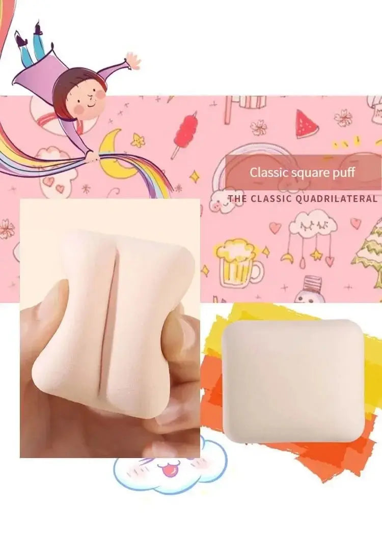 Makeup Sponge Puff | Cosmetic Puff Set 3 Pieces - Soft Portable Beauty Sponge Trio - ZOOMNSTORE