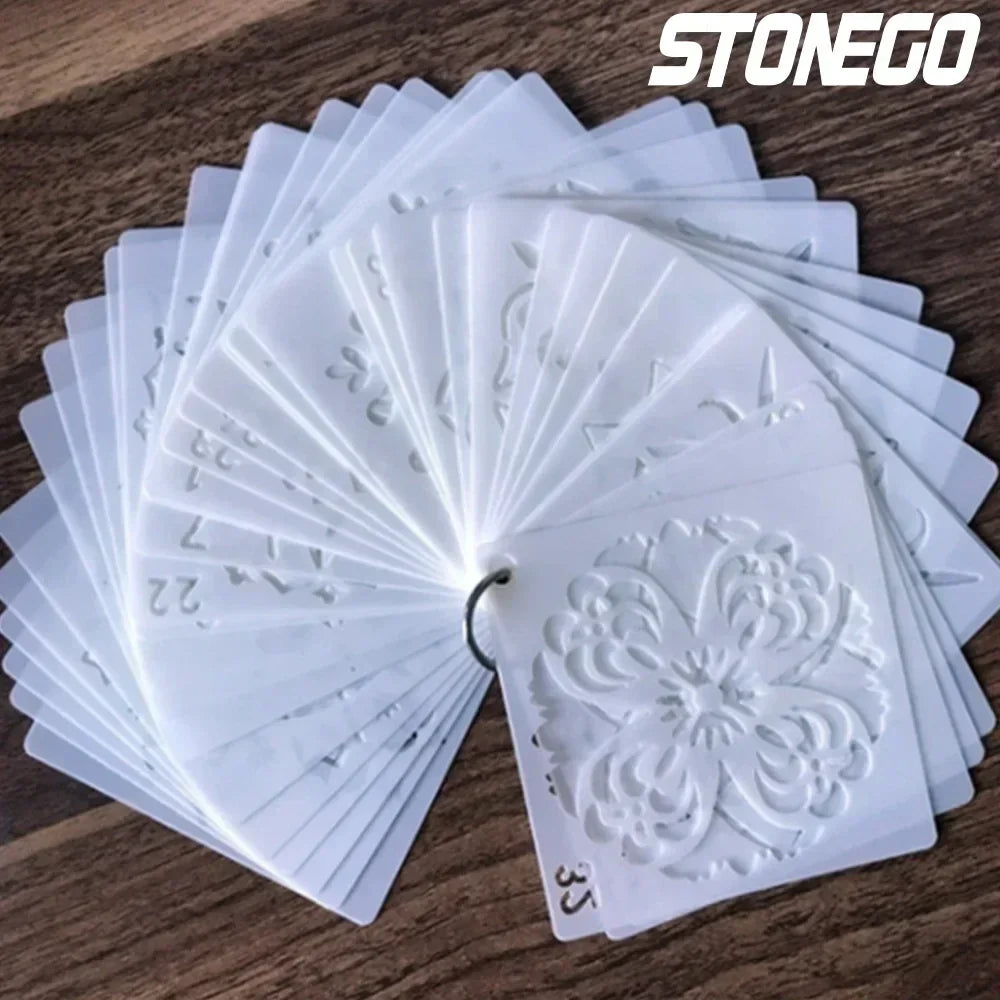 Mandala Wall Painting Stencils - 36 DIY Art Templates for Creative Crafts - ZOOMNSTORE