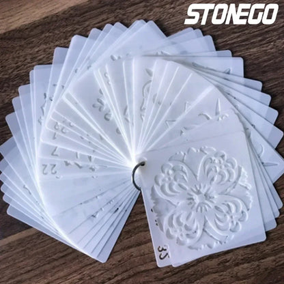 Mandala Wall Painting Stencils - 36 DIY Art Templates for Creative Crafts - ZOOMNSTORE