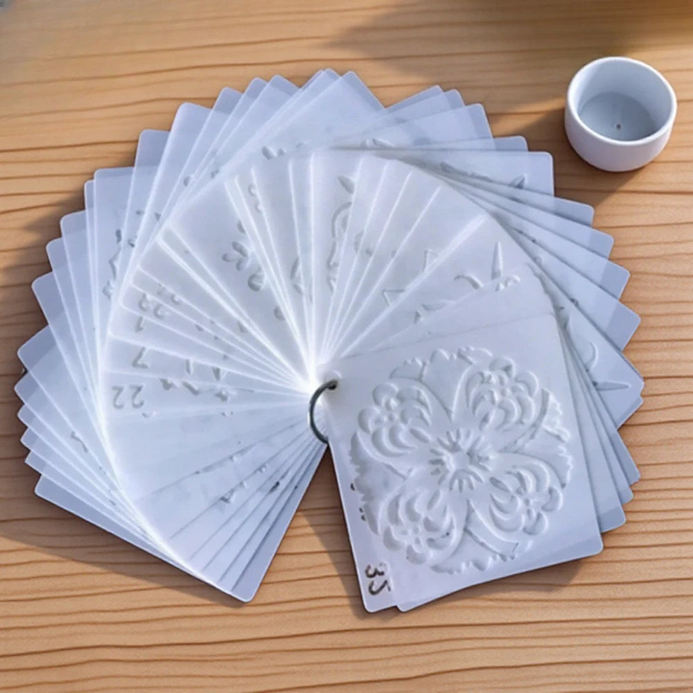 Mandala Wall Painting Stencils - 36 DIY Art Templates for Creative Crafts - ZOOMNSTORE