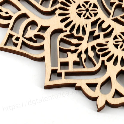 Mandala Wood Wall Art - Boho Ethnic Home Decor - ZOOMNSTORE