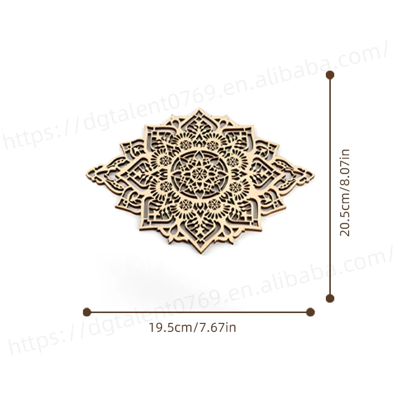Mandala Wood Wall Art - Boho Ethnic Home Decor - ZOOMNSTORE