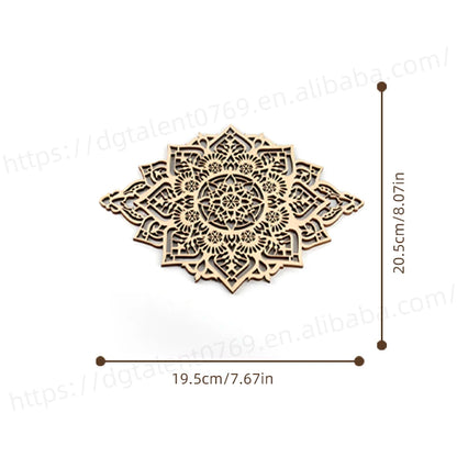 Mandala Wood Wall Art - Boho Ethnic Home Decor - ZOOMNSTORE