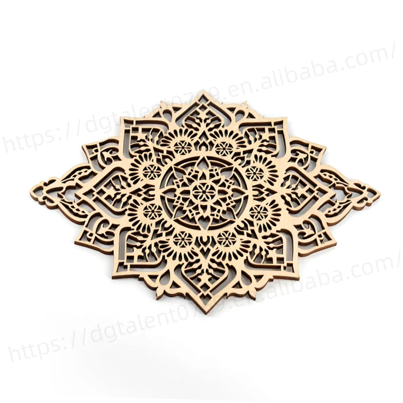 Mandala Wood Wall Art - Boho Ethnic Home Decor - ZOOMNSTORE