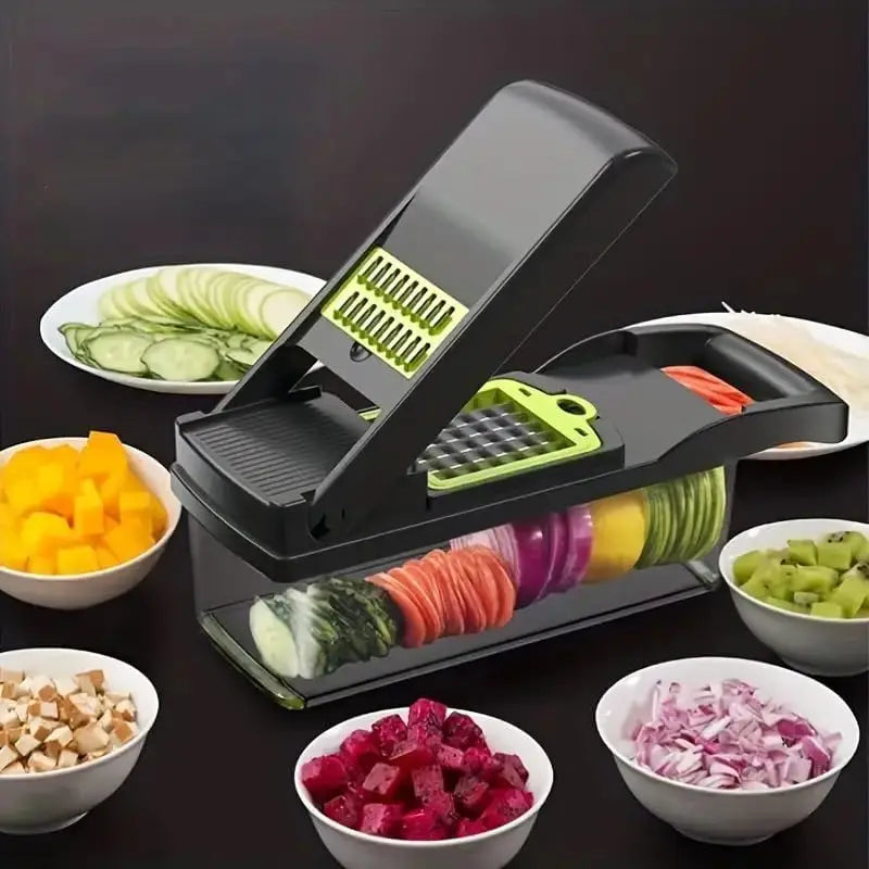 16-in-1 Mandoline Slicer  Vegetable Chopper - Grater Shredder Kitchen Tool - ZOOMNSTORE