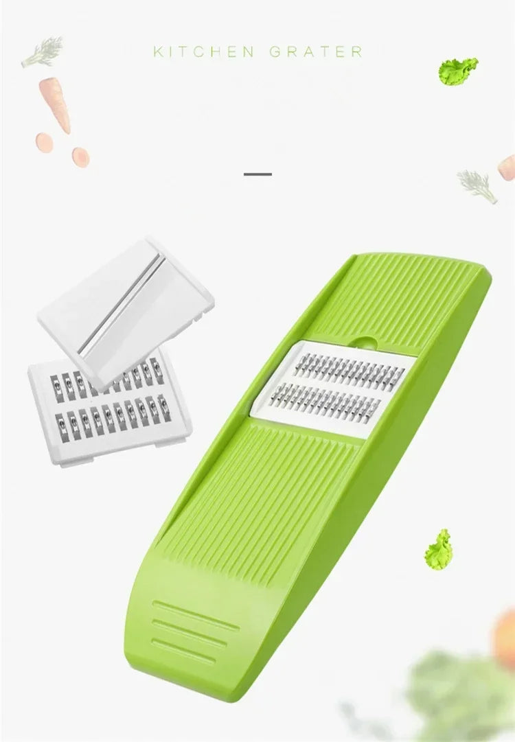 Mandoline Slicer Stainless Steel Vegetable Cutter With 3 Julienne Blades - ZOOMNSTORE