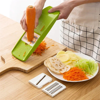 Mandoline Slicer Stainless Steel Vegetable Cutter With 3 Julienne Blades - ZOOMNSTORE