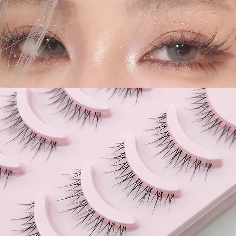 Manga Lashes - Soft Natural Thick False Eyelashes for Daily Makeup - ZOOMNSTORE