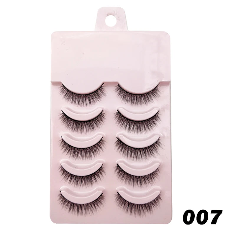 Manga Lashes - Soft Natural Thick False Eyelashes for Daily Makeup - ZOOMNSTORE