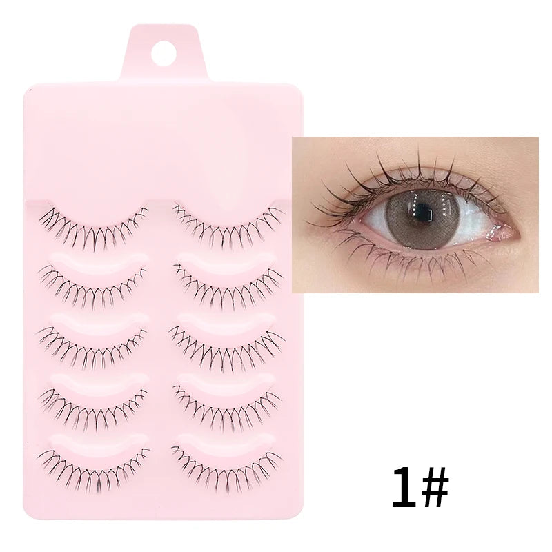 Manga Lashes - Soft Natural Thick False Eyelashes for Daily Makeup - ZOOMNSTORE