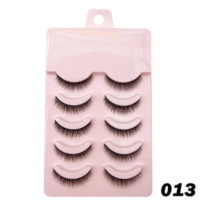 Manga Lashes - Soft Natural Thick False Eyelashes for Daily Makeup - ZOOMNSTORE