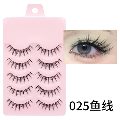 Manga Lashes - Soft Natural Thick False Eyelashes for Daily Makeup - ZOOMNSTORE