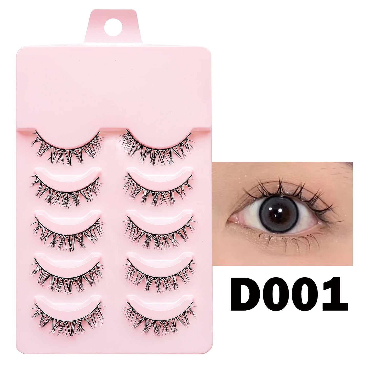 Manga Lashes - Soft Natural Thick False Eyelashes for Daily Makeup - ZOOMNSTORE