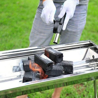 Manual Barbecue Blower – Portable Fire Starter & Hand Crank Charcoal Grill Fan - ZOOMNSTORE