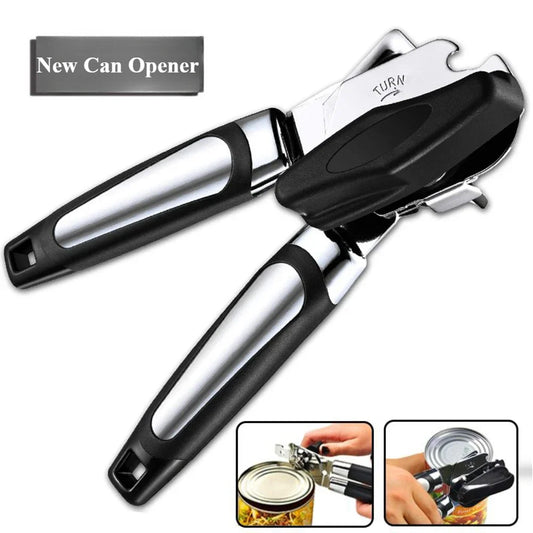 Stainless Steel Manual Can Opener - Multifunctional Kitchen Gadget  Bottle Opener - ZOOMNSTORE