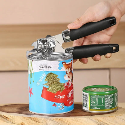 Stainless Steel Manual Can Opener - Multifunctional Kitchen Gadget  Bottle Opener - ZOOMNSTORE