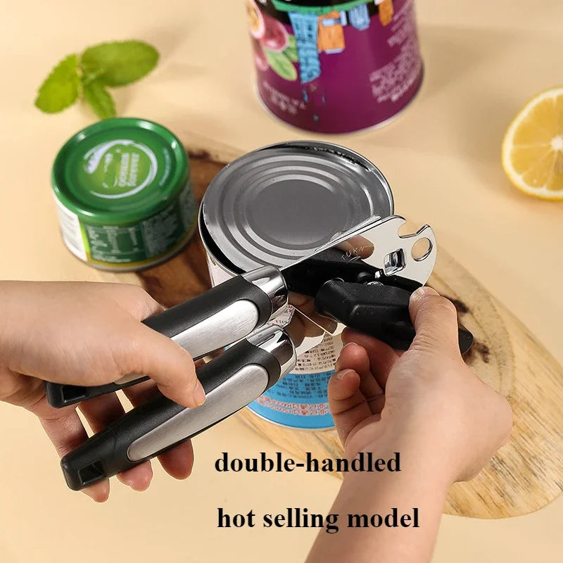 Stainless Steel Manual Can Opener - Multifunctional Kitchen Gadget  Bottle Opener - ZOOMNSTORE