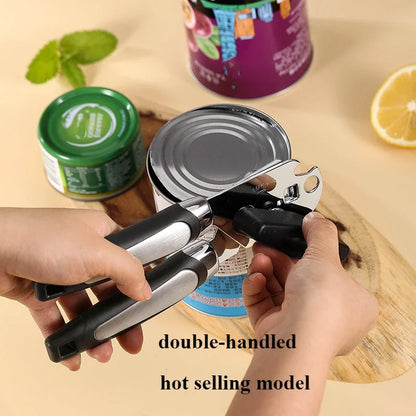 Stainless Steel Manual Can Opener - Multifunctional Kitchen Gadget  Bottle Opener - ZOOMNSTORE