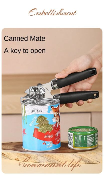Stainless Steel Manual Can Opener - Multifunctional Kitchen Gadget  Bottle Opener - ZOOMNSTORE