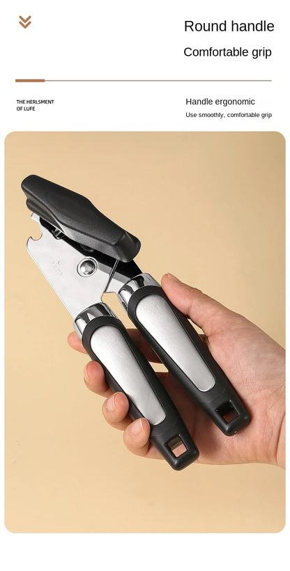Stainless Steel Manual Can Opener - Multifunctional Kitchen Gadget  Bottle Opener - ZOOMNSTORE
