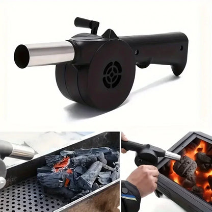 Manual Grill Fan – Portable BBQ Blower With Hand Crank & Barbecue Air Blower - ZOOMNSTORE