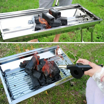 Manual Grill Fan – Portable BBQ Blower With Hand Crank & Barbecue Air Blower - ZOOMNSTORE