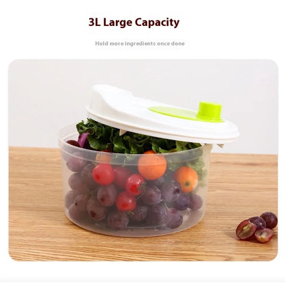 Vegetable Dehydrator  Salad Spinner - Manual Kitchen Gadget for Fruits  Lettuce - ZOOMNSTORE