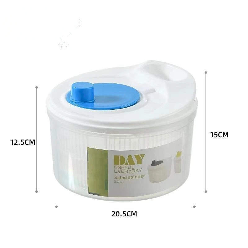 Vegetable Dehydrator  Salad Spinner - Manual Kitchen Gadget for Fruits  Lettuce - ZOOMNSTORE