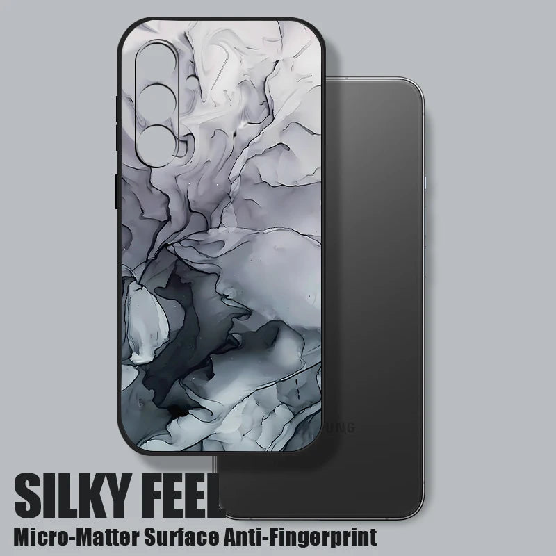 Colorful Marble Case for Samsung Galaxy S24 S23 S22 S21 S20 FE A Series - Lanyard Cover - ZOOMNSTORE