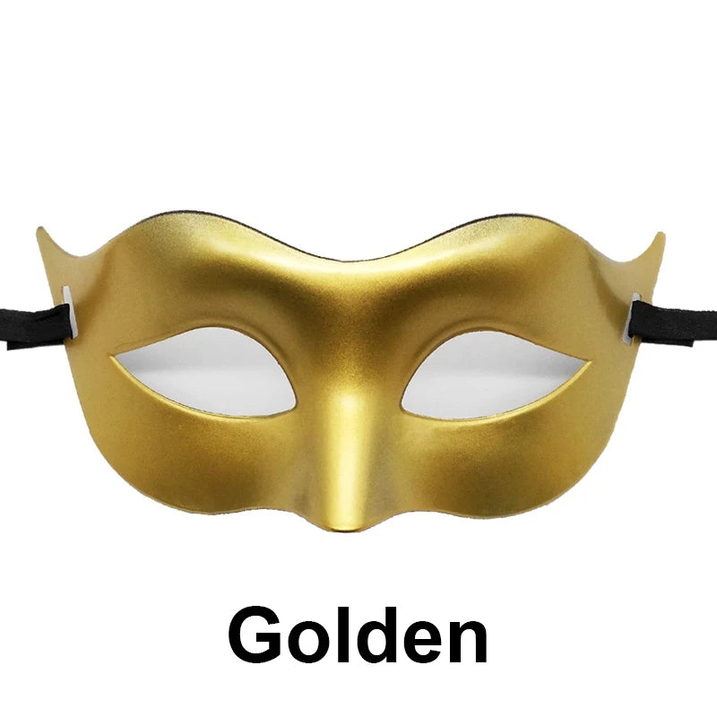 Women Man Sexy Gentleman Masquerade Mask Prom Mask Halloween Party Props Black White Retro Mask Plastic Half Face Cosplay Mask - ZOOMNSTORE