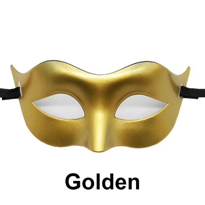 Women Man Sexy Gentleman Masquerade Mask Prom Mask Halloween Party Props Black White Retro Mask Plastic Half Face Cosplay Mask - ZOOMNSTORE