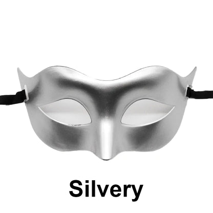 Women Man Sexy Gentleman Masquerade Mask Prom Mask Halloween Party Props Black White Retro Mask Plastic Half Face Cosplay Mask - ZOOMNSTORE
