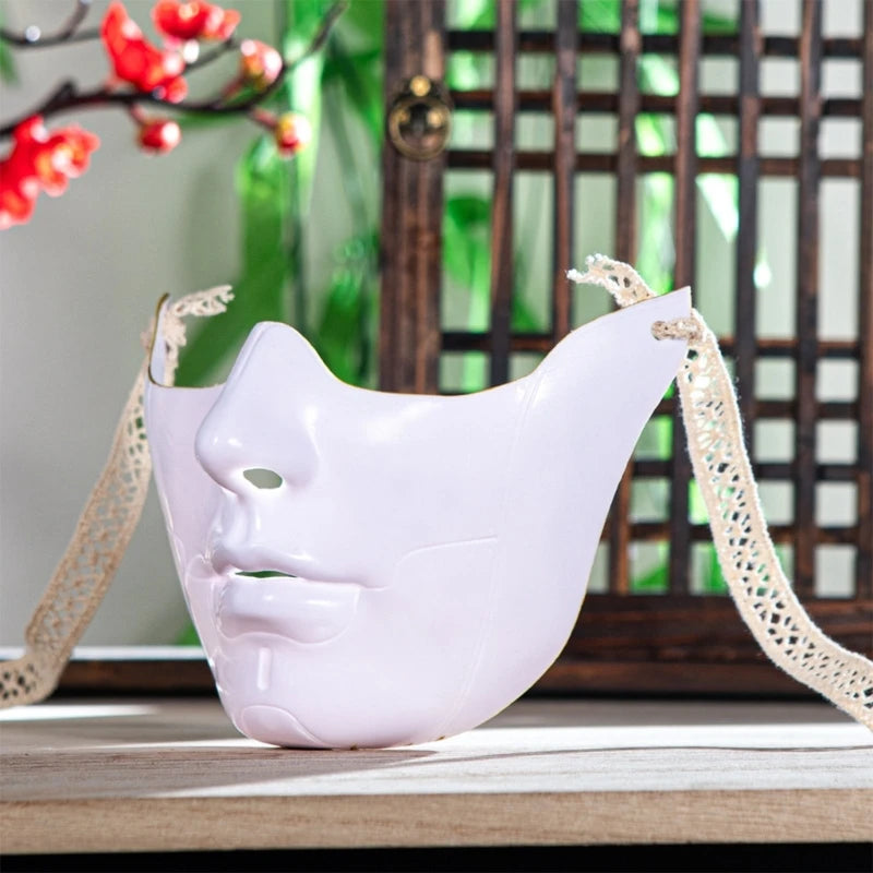 Masquerade Half Face Mask - Cosplay Halloween Eyemask for Men and Women - ZOOMNSTORE