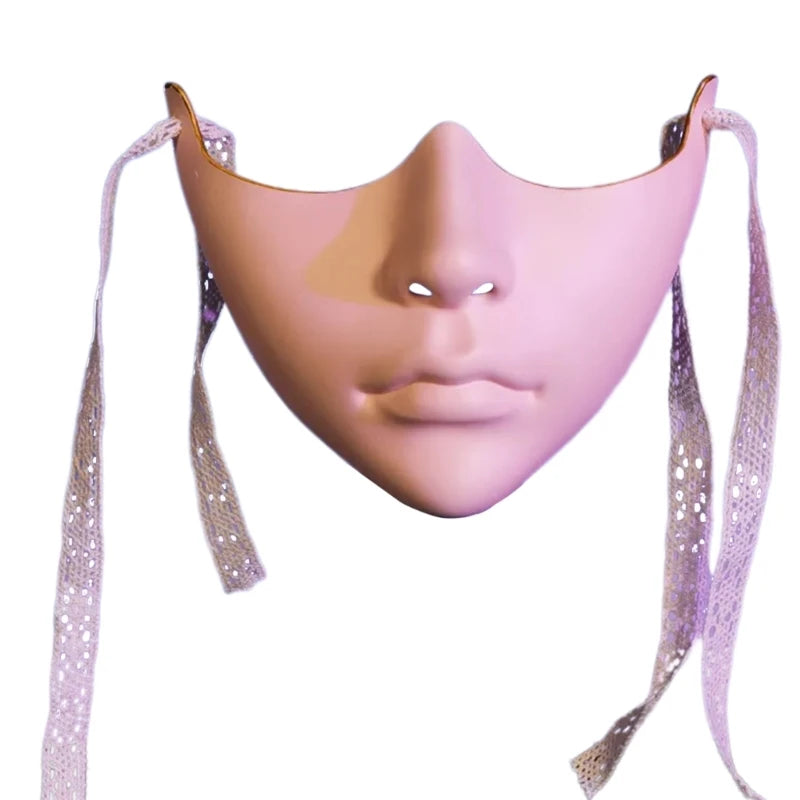 Masquerade Half Face Mask - Cosplay Halloween Eyemask for Men and Women - ZOOMNSTORE