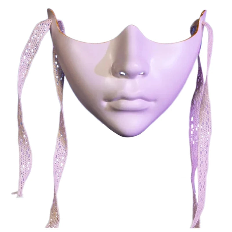 Masquerade Half Face Mask - Cosplay Halloween Eyemask for Men and Women - ZOOMNSTORE