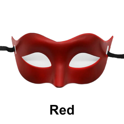 Women Man Sexy Gentleman Masquerade Mask Prom Mask Halloween Party Props Black White Retro Mask Plastic Half Face Cosplay Mask - ZOOMNSTORE