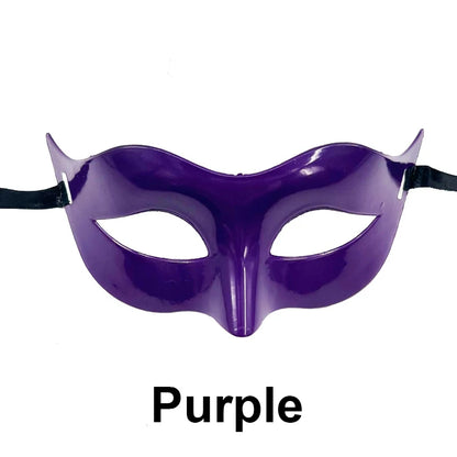 Women Man Sexy Gentleman Masquerade Mask Prom Mask Halloween Party Props Black White Retro Mask Plastic Half Face Cosplay Mask - ZOOMNSTORE