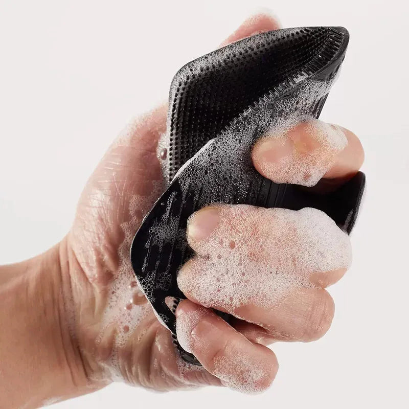 New Massage Bath Brush Oval Bath Brush Soft Bristle Bath Brush Unisex Silicone Bath Brush - ZOOMNSTORE